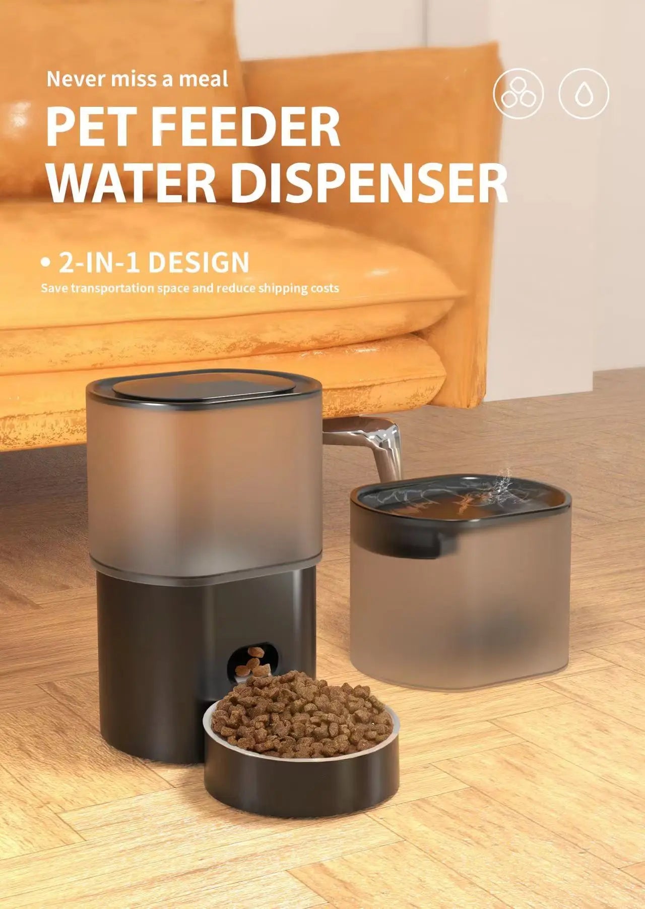 Cat Water Fountain Automatic Pet Feeder Smart Wifi Pet Feeder