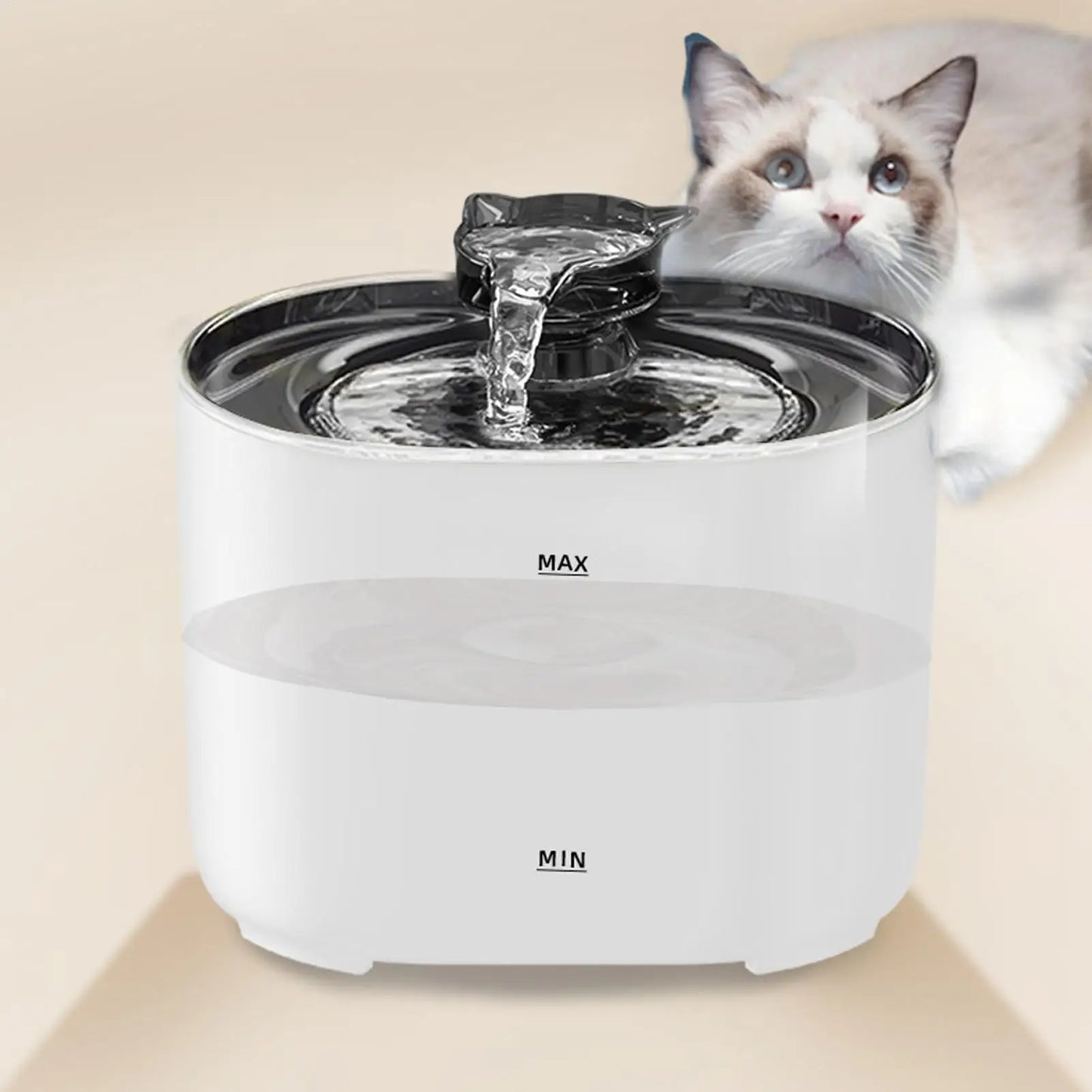 Cat Automatic Waterer Fountain with Filter Smart Pet Water Dispenser for Dog Cat Drinking Supply Multi-Layer Filtration water