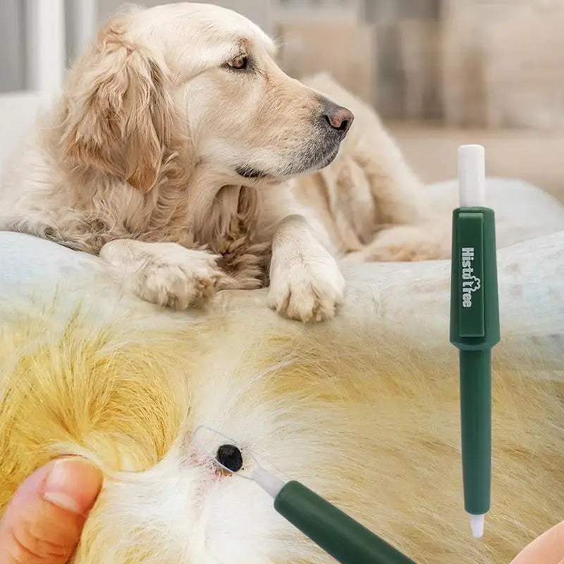 Pet Tick Remover Pen Dog Anti Ticks Fleas Tweezers Hook Picker Flea Scratching Extractor Cat Dog Grooming Supplies For Cat Dog