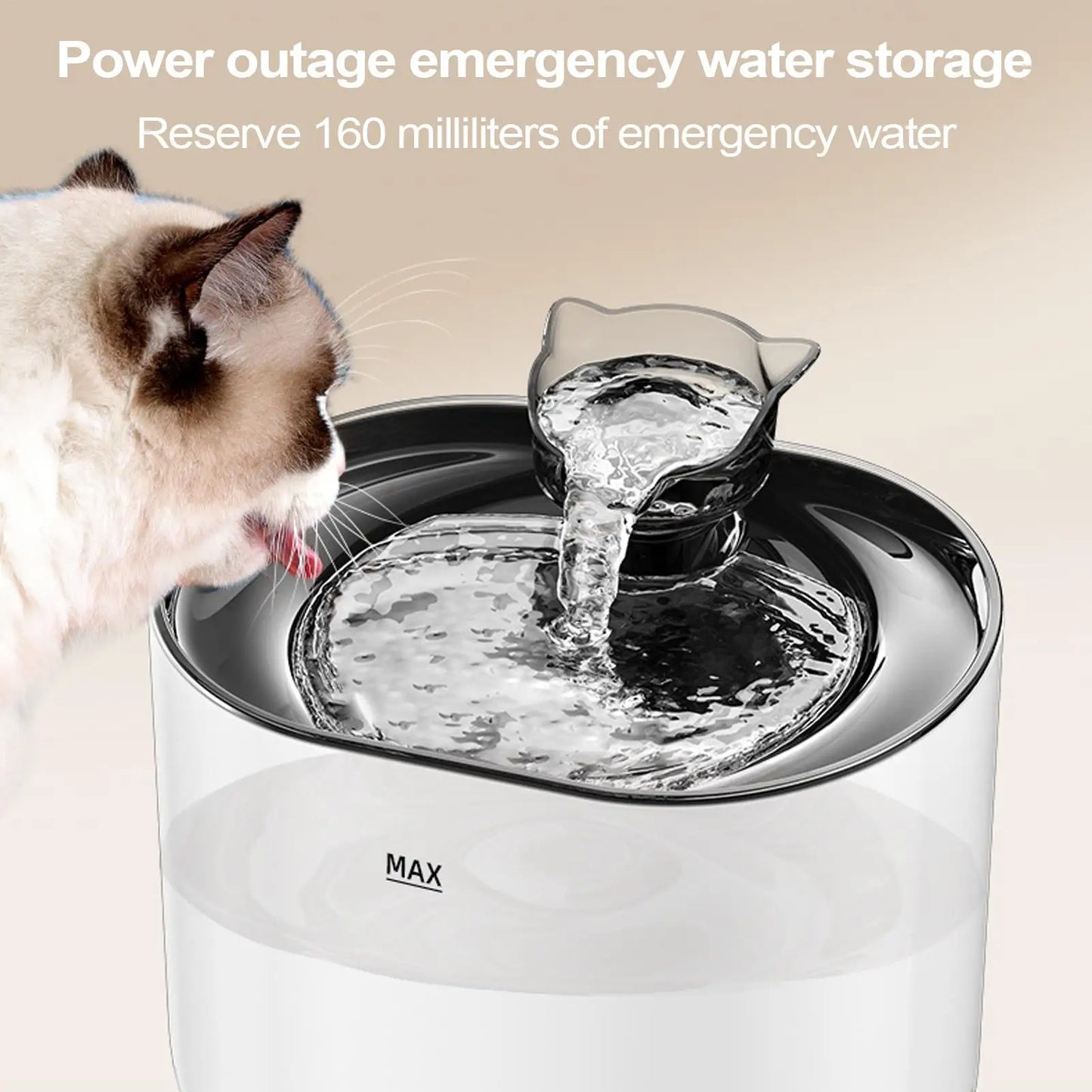 Cat Automatic Waterer Fountain with Filter Smart Pet Water Dispenser for Dog Cat Drinking Supply Multi-Layer Filtration water