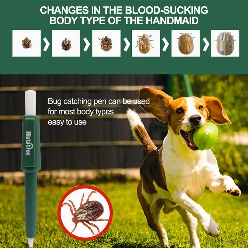Pet Tick Remover Pen Dog Anti Ticks Fleas Tweezers Hook Picker Flea Scratching Extractor Cat Dog Grooming Supplies For Cat Dog