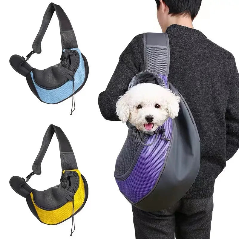 New Dog Bag Breathable Mesh Pet Backpack Carrier for Small Dogs & Cats Chihuahua-Friendly Outdoor Travel Shoulder Bag Perros Bag