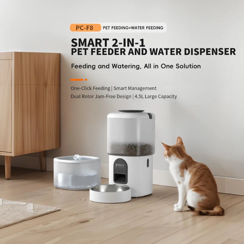 Wholesale Pet Products Supplier Smart Automatic Cat Dog Pet Feeder Bowl Water Drinking Fountain Wifi Camera Charge Power Source