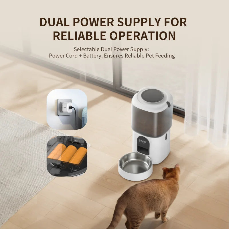 Wholesale Pet Products Supplier Smart Automatic Cat Dog Pet Feeder Bowl Water Drinking Fountain Wifi Camera Charge Power Source