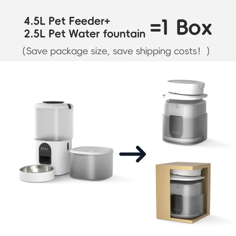 Wholesale Pet Products Supplier Smart Automatic Cat Dog Pet Feeder Bowl Water Drinking Fountain Wifi Camera Charge Power Source