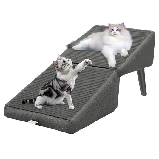 Pet Ramp Anti Slip Kitten Puppy Ladder multifunctional nonslip pet stair stool Foldable Dog Vehicle Stairs for small dogs cats