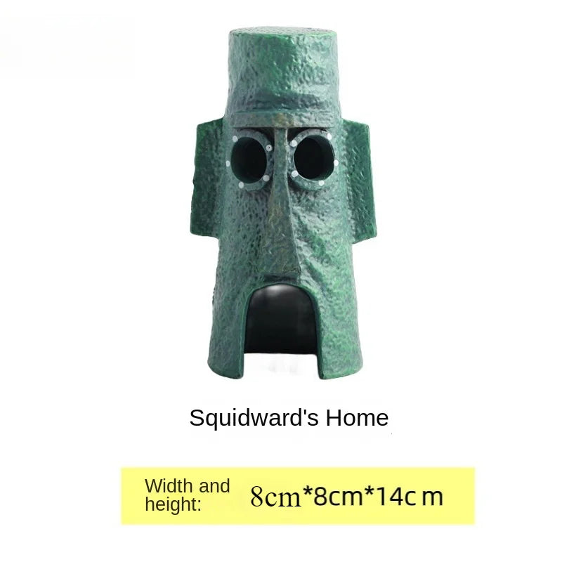 Aquarium Decoration Landscaping Accessories Fish Tank Decoration Cartoon Characters Pineapple House Decoration Fishbowl Supplies