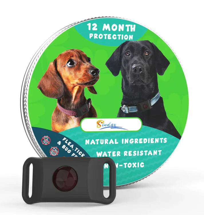 Pet Flea Collar Natural Anti-Flea & Tick Pendant Oils for Dogs & Cats Collar Pet Supplies with Essential Oils to Repel Pests