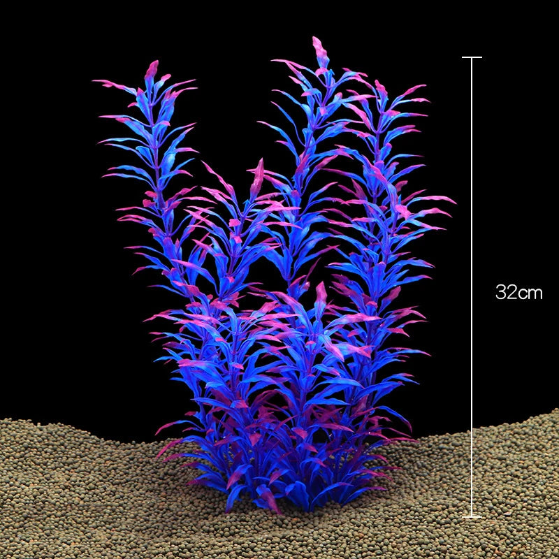 Artificial Aquarium Plants Fish Tank Aquarium Decorations Plastic Underwater Water Grass Aquatic Water Weeds Viewing Decor