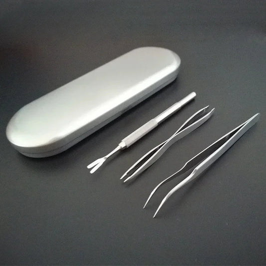 Quality Stainless Steel Pet Flea Remover Tool Scratching Hook Tweezers Clips Set Cat Dog Tick Removal Tool Pet Grooming Supplies
