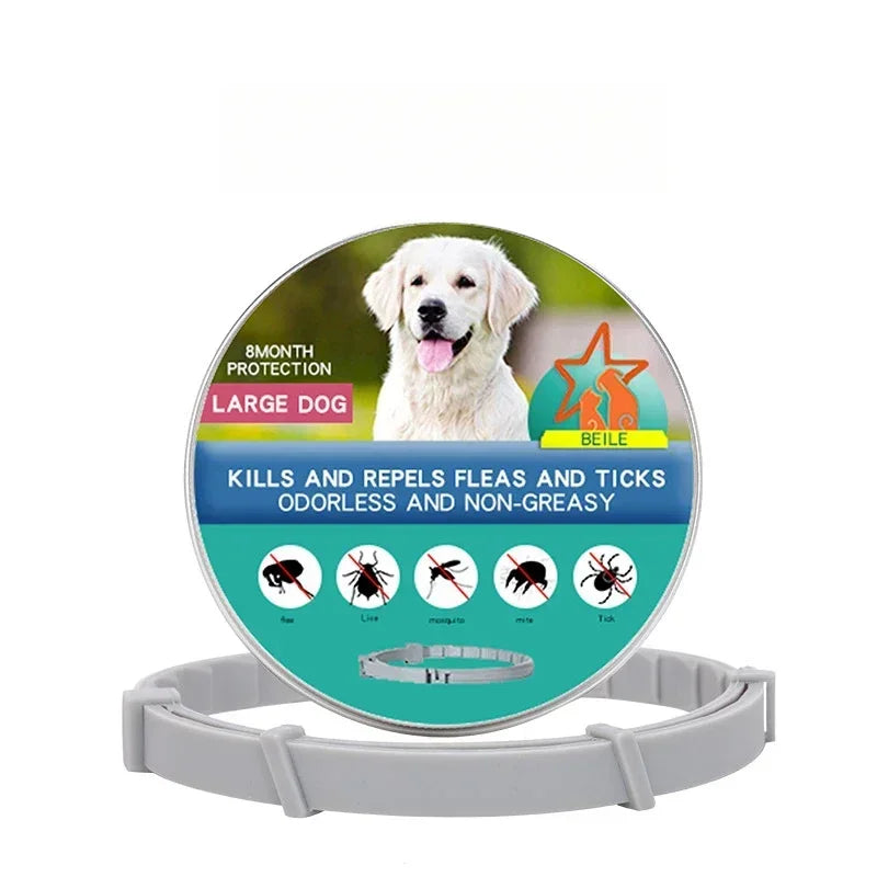 38/70CM Pet Anti Flea Ticks Antiparasitic Dog Cats Collar Protection Retractable Comfortable Breakaway Collars Kittens Large Dog