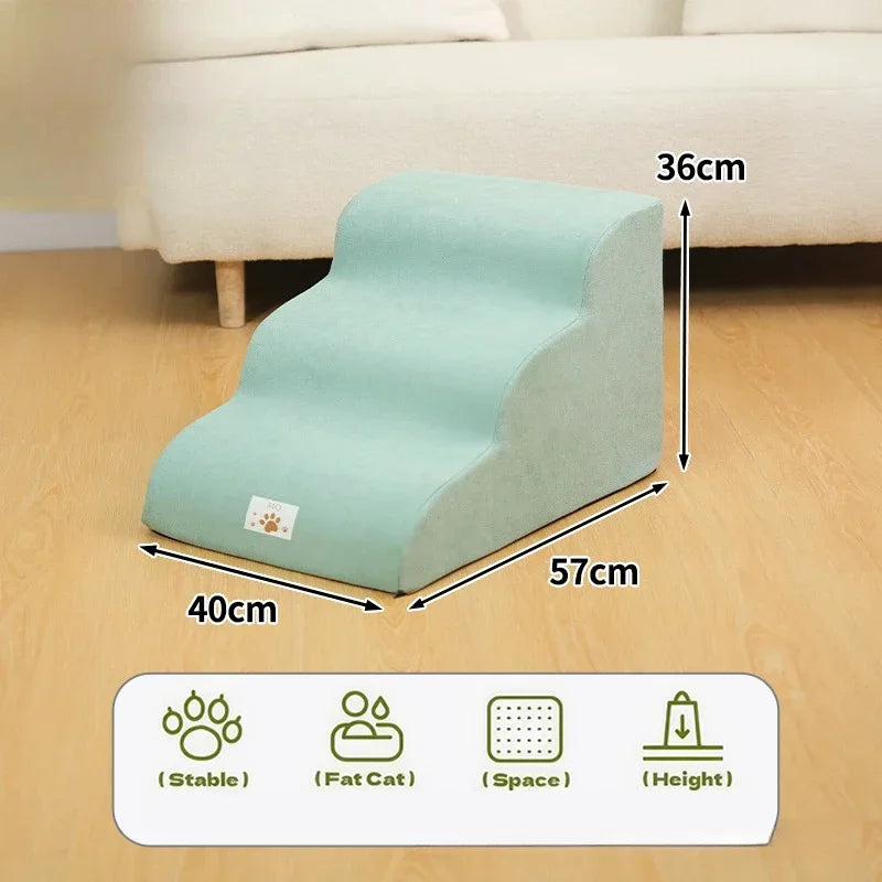 Ramp Stairs Dog Cat Pet Step Stair Ladder Memory Foam Sponge Sofa Removable and Washable Training Pet Ramp Stairs Pet Supplies