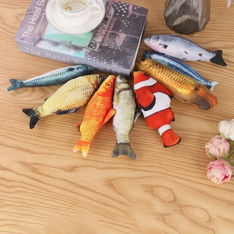 New simulation Fish Cat Toys Soft Plush Catnip Toy Interactive Cat Toys Gifts Funny 3D Fish Shape Doll Pet Supplies