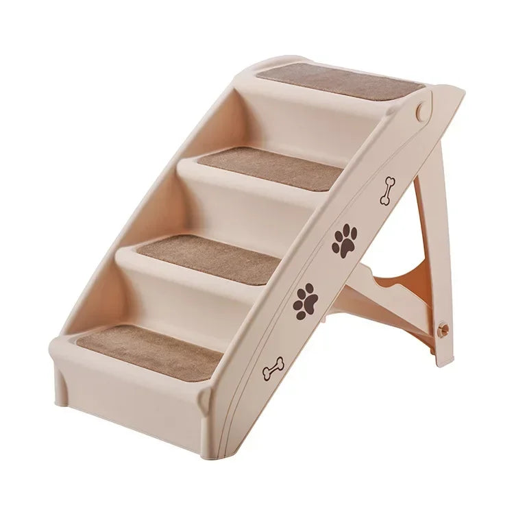 Folding Pet Stairs for Small and Medium Dogs Non-Slip Climbing Steps Easy Access Ramp for Pets Safe and Convenient Indoor