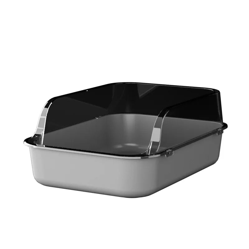 Kitty Sandbox Cat Litter Box Semi-enclosed Splashproof Cat Tray Cat Toilet Cleaning Basin Supplies Pet Toilet Kitten Tray Bedpan