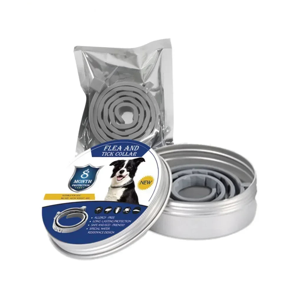 8-Month Flea Tick Mosquito Collar for Dogs Cats Long Lasting Pet Protection