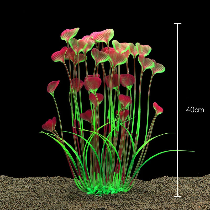 Artificial Aquarium Plants Fish Tank Aquarium Decorations Plastic Underwater Water Grass Aquatic Water Weeds Viewing Decor