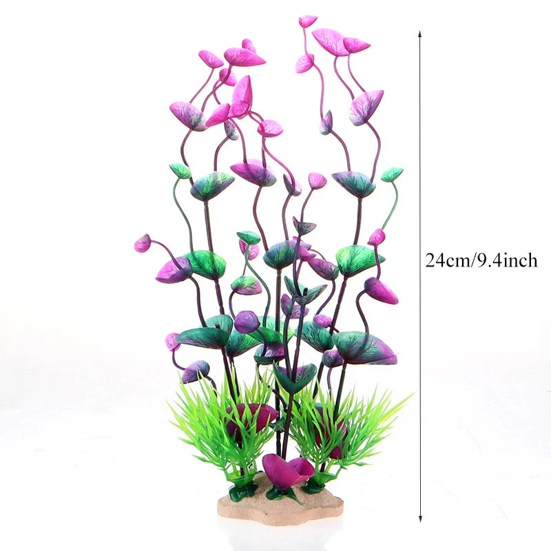 Artificial Aquarium Plants Fish Tank Aquarium Decorations Plastic Underwater Water Grass Aquatic Water Weeds Viewing Decor