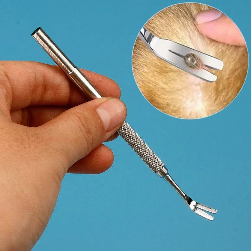 1Set Tick Removal Tool Professional Tick Removal Tweezers Used for Removing Human and Pet Lice Clamps Flea and Tick Removal Tool