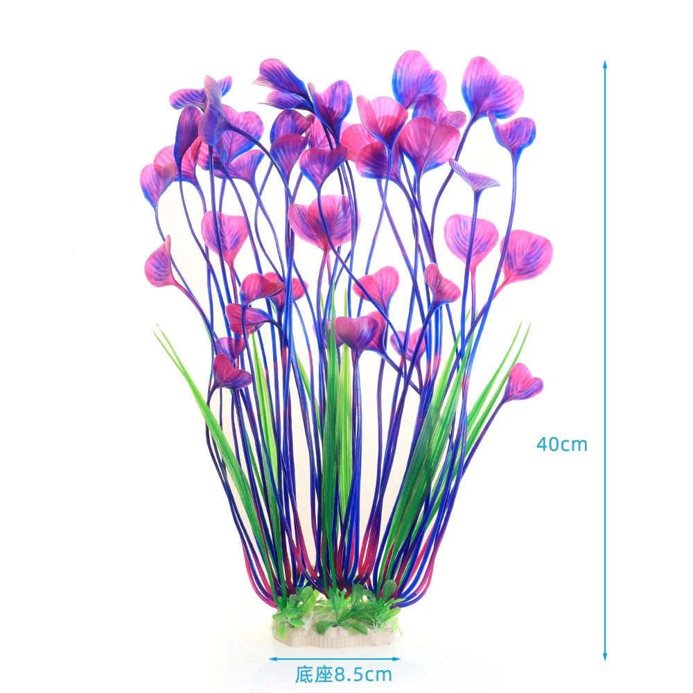 Artificial Aquarium Plants Fish Tank Aquarium Decorations Plastic Underwater Water Grass Aquatic Water Weeds Viewing Decor