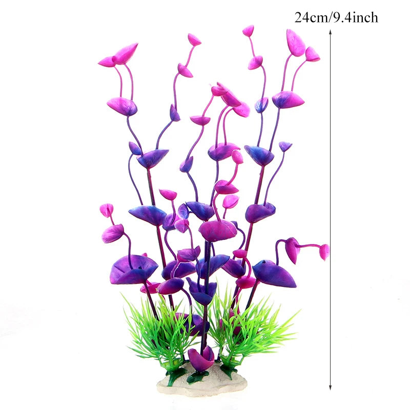 Artificial Aquarium Plants Fish Tank Aquarium Decorations Plastic Underwater Water Grass Aquatic Water Weeds Viewing Decor