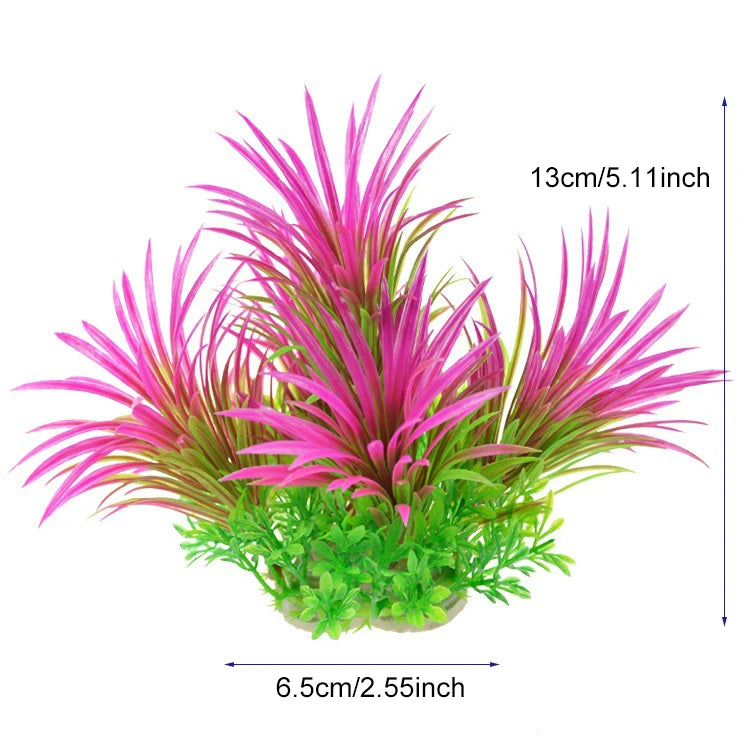 Artificial Aquarium Plants Fish Tank Aquarium Decorations Plastic Underwater Water Grass Aquatic Water Weeds Viewing Decor