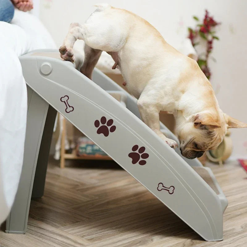 Folding Pet Stairs for Small and Medium Dogs Non-Slip Climbing Steps Easy Access Ramp for Pets Safe and Convenient Indoor