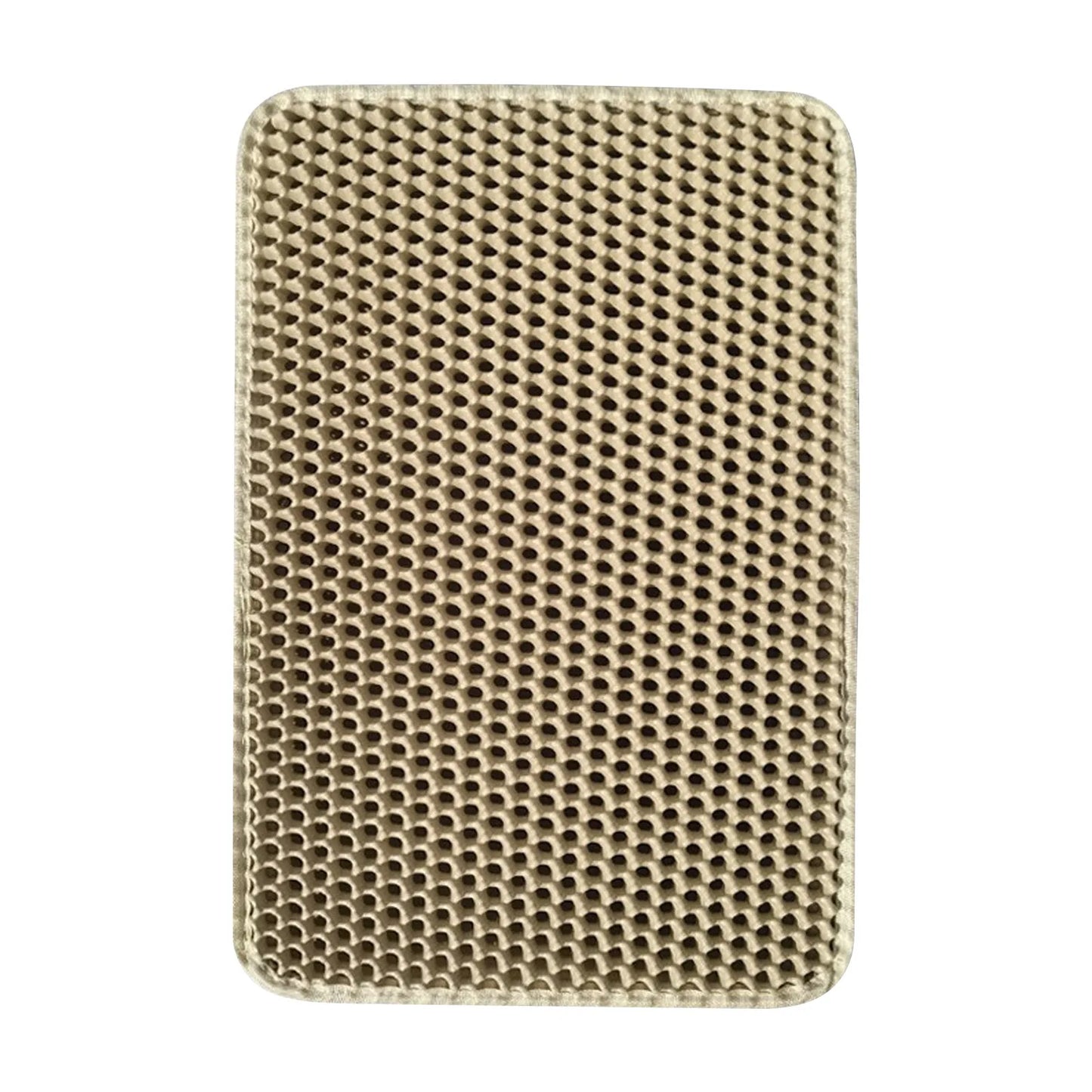 Cat Litter Mat Non Slip Big Pet Litter Box Filter Mat Double Layer Wear Resistant Waterproof Cat Litter Mat Pet Clean Supplies
