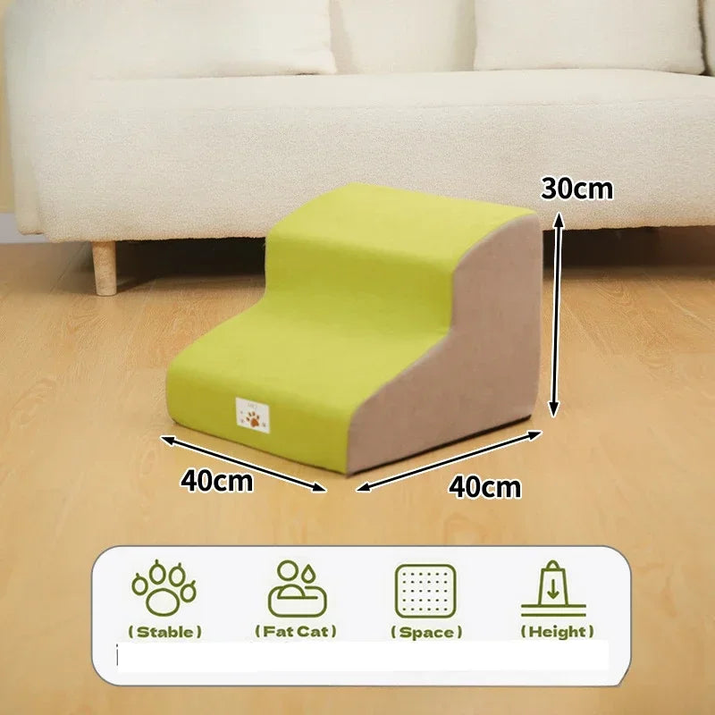 Ramp Stairs Dog Cat Pet Step Stair Ladder Memory Foam Sponge Sofa Removable and Washable Training Pet Ramp Stairs Pet Supplies