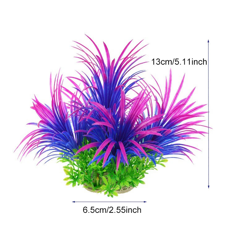 Artificial Aquarium Plants Fish Tank Aquarium Decorations Plastic Underwater Water Grass Aquatic Water Weeds Viewing Decor