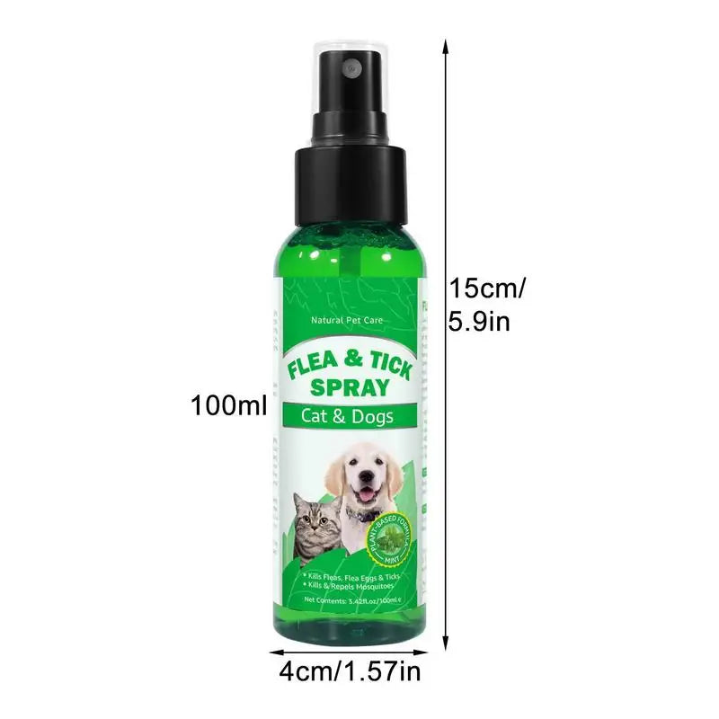 Pet Spray Fleas Tick And Mosquitoes Spray For Dogs Cats And Home Fleas Removal For Dogs And Home Fleas Soothing Spray