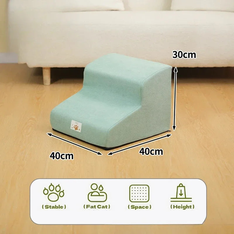 Ramp Stairs Dog Cat Pet Step Stair Ladder Memory Foam Sponge Sofa Removable and Washable Training Pet Ramp Stairs Pet Supplies