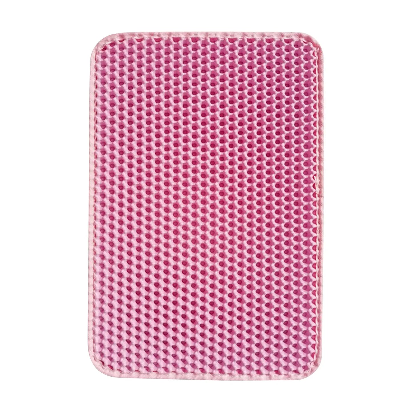 Cat Litter Mat Non Slip Big Pet Litter Box Filter Mat Double Layer Wear Resistant Waterproof Cat Litter Mat Pet Clean Supplies