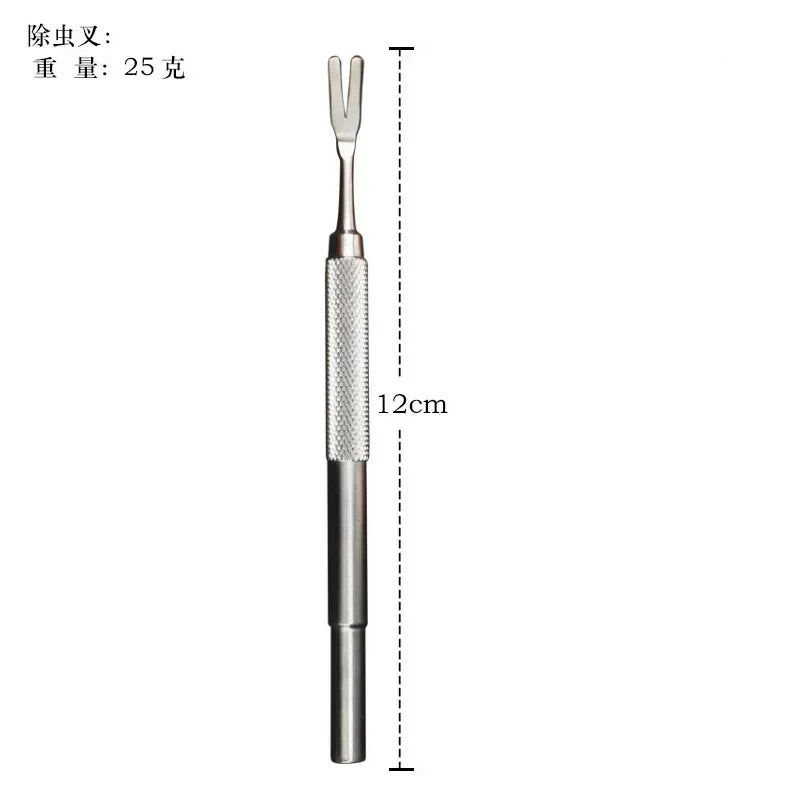 Quality Stainless Steel Pet Flea Remover Tool Scratching Hook Tweezers Clips Set Cat Dog Tick Removal Tool Pet Grooming Supplies
