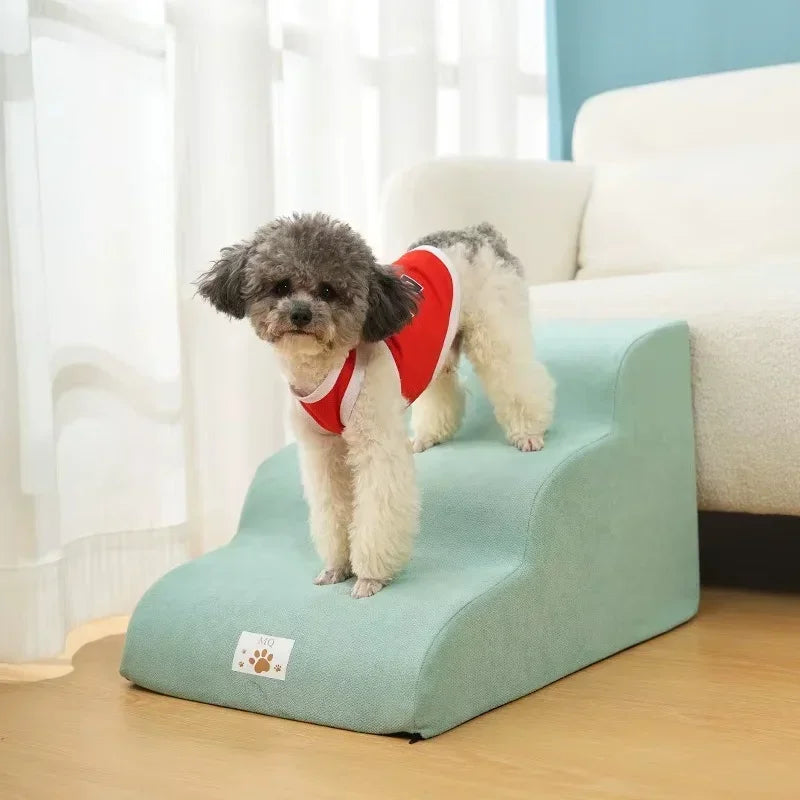 Ramp Stairs Dog Cat Pet Step Stair Ladder Memory Foam Sponge Sofa Removable and Washable Training Pet Ramp Stairs Pet Supplies