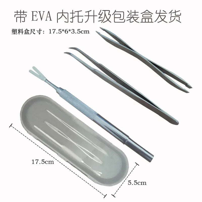 Quality Stainless Steel Pet Flea Remover Tool Scratching Hook Tweezers Clips Set Cat Dog Tick Removal Tool Pet Grooming Supplies