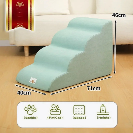 Ramp Stairs Dog Cat Pet Step Stair Ladder Memory Foam Sponge Sofa Removable and Washable Training Pet Ramp Stairs Pet Supplies