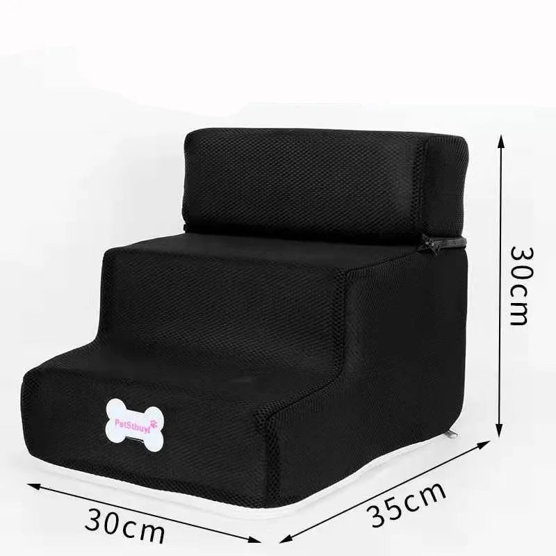 Hot Dog House Dog Stairs Pet 3 Steps Stairs for Small Dog Cat Pet Ramp Ladder Anti-slip Removable Dogs Bed Stairs Pet Supplies