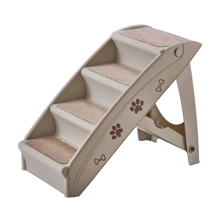 Folding Pet Stairs for Small and Medium Dogs Non-Slip Climbing Steps Easy Access Ramp for Pets Safe and Convenient Indoor