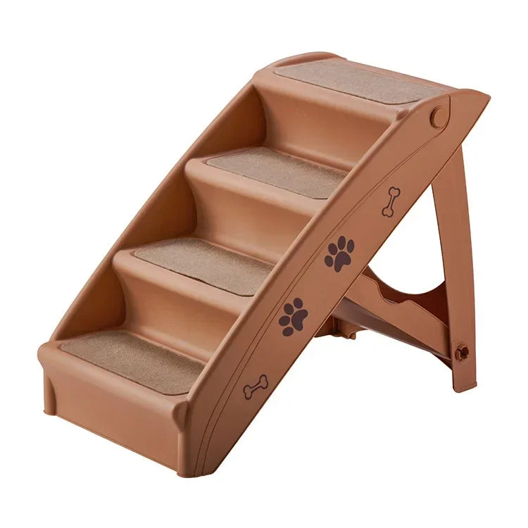 Folding Pet Stairs for Small and Medium Dogs Non-Slip Climbing Steps Easy Access Ramp for Pets Safe and Convenient Indoor