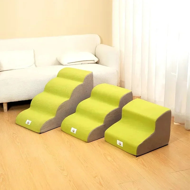 Ramp Stairs Dog Cat Pet Step Stair Ladder Memory Foam Sponge Sofa Removable and Washable Training Pet Ramp Stairs Pet Supplies