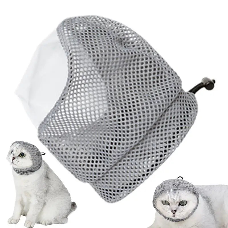 Cat Anti Bite Muzzles Breathable Cat Travel Tools Bath Grooming Supplies Adjustable Kitten Muzzles Anti Scratch Pet Supplies