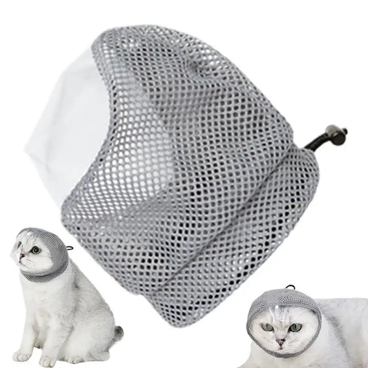 Cat Anti Bite Muzzles Breathable Cat Travel Tools Bath Grooming Supplies Adjustable Kitten Muzzles Anti Scratch Pet Supplies