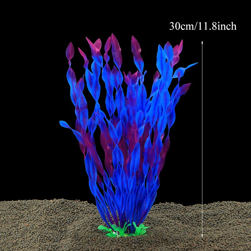 Artificial Aquarium Plants Fish Tank Aquarium Decorations Plastic Underwater Water Grass Aquatic Water Weeds Viewing Decor