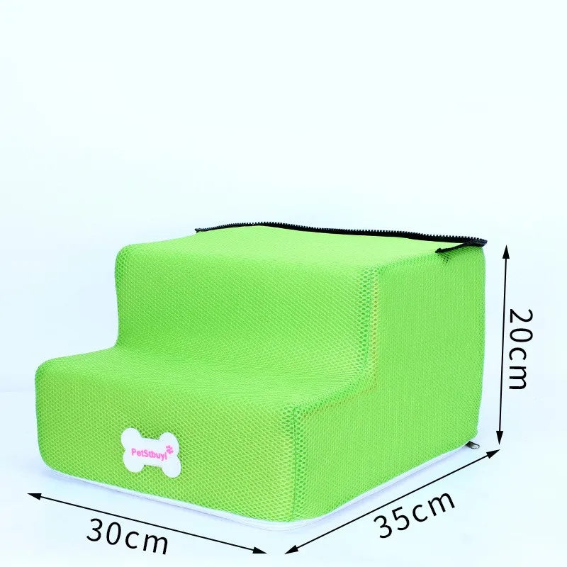 Hot Dog House Dog Stairs Pet 3 Steps Stairs for Small Dog Cat Pet Ramp Ladder Anti-slip Removable Dogs Bed Stairs Pet Supplies