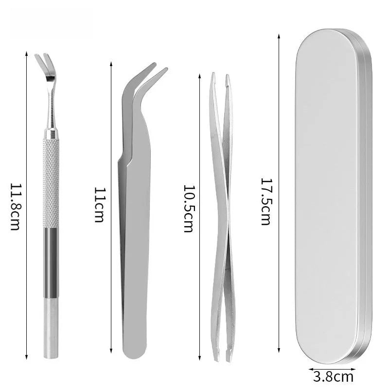 1Set Tick Removal Tool Professional Tick Removal Tweezers Used for Removing Human and Pet Lice Clamps Flea and Tick Removal Tool