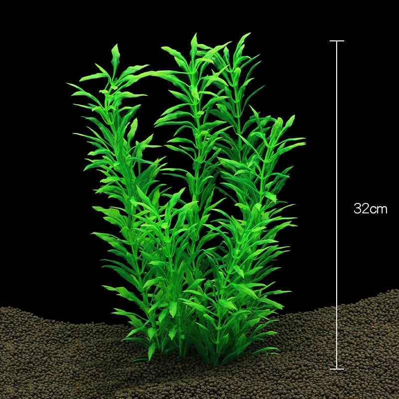Artificial Aquarium Plants Fish Tank Aquarium Decorations Plastic Underwater Water Grass Aquatic Water Weeds Viewing Decor
