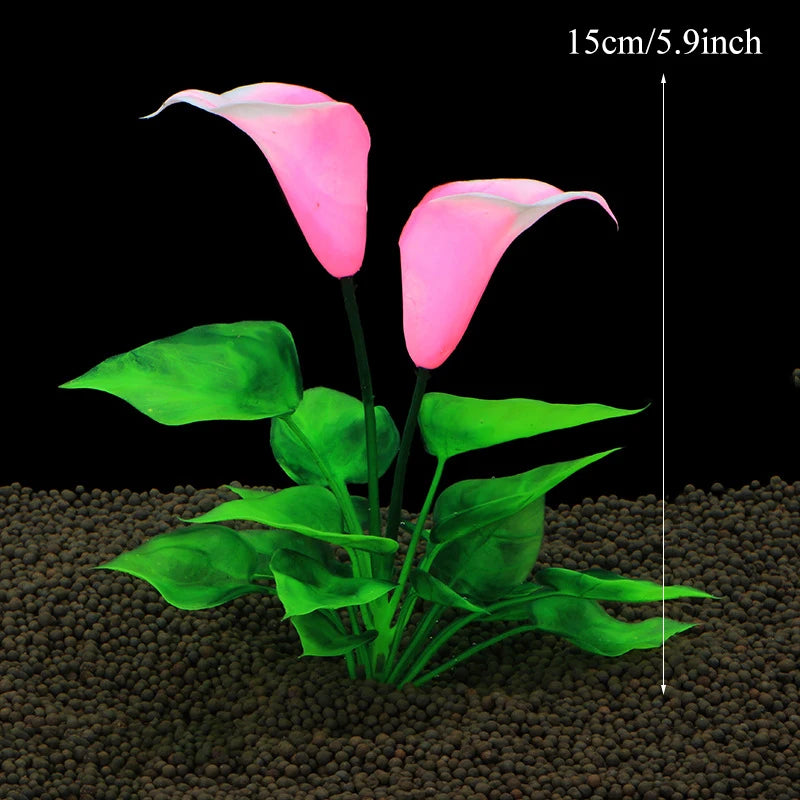 Artificial Aquarium Plants Fish Tank Aquarium Decorations Plastic Underwater Water Grass Aquatic Water Weeds Viewing Decor
